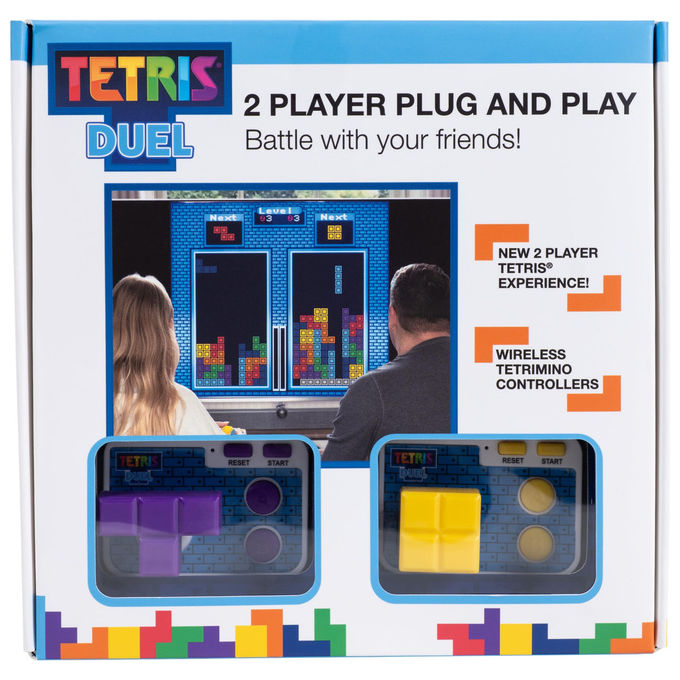 Fizz Creations, Tetris Duel, Gioco TV Plug and Play, 2 giocatori, Con 2 controller wireless