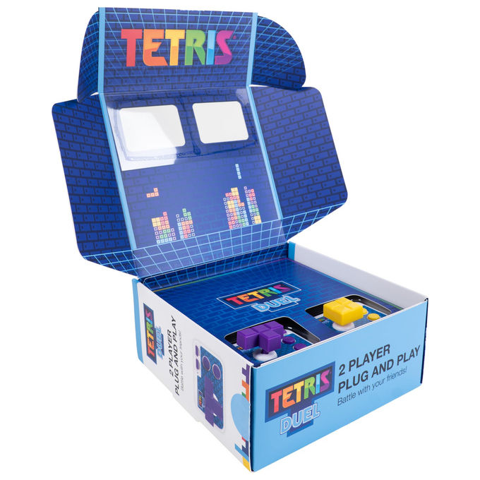 Fizz Creations, Tetris Duel, Gioco TV Plug and Play, 2 giocatori, Con 2 controller wireless