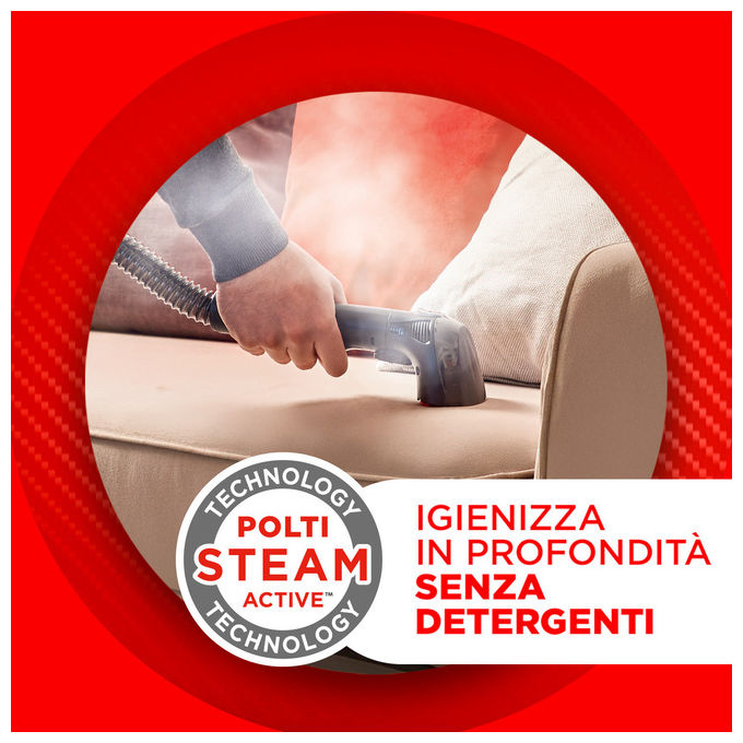 Polti PTEU0325 StainOver SC30 Lavatappeti Smacchiatore a Vapore 4 in 1 2000W 14.9 kPa 1.6L colore Bianco