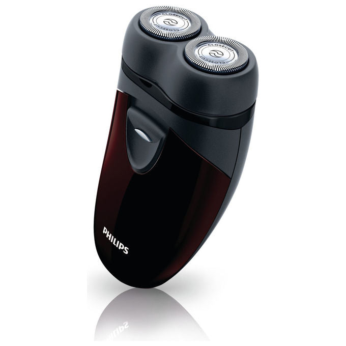 Philips PQ206-18 Rasoio elettrico Rotativo CloseCut 2 testine flottanti autonomia 60 min colore Nero