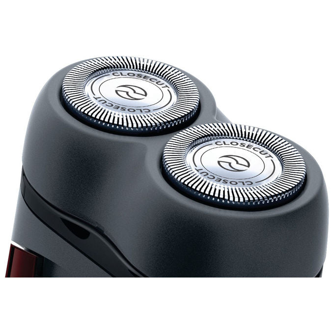 Philips PQ206-18 Rasoio elettrico Rotativo CloseCut 2 testine flottanti autonomia 60 min colore Nero