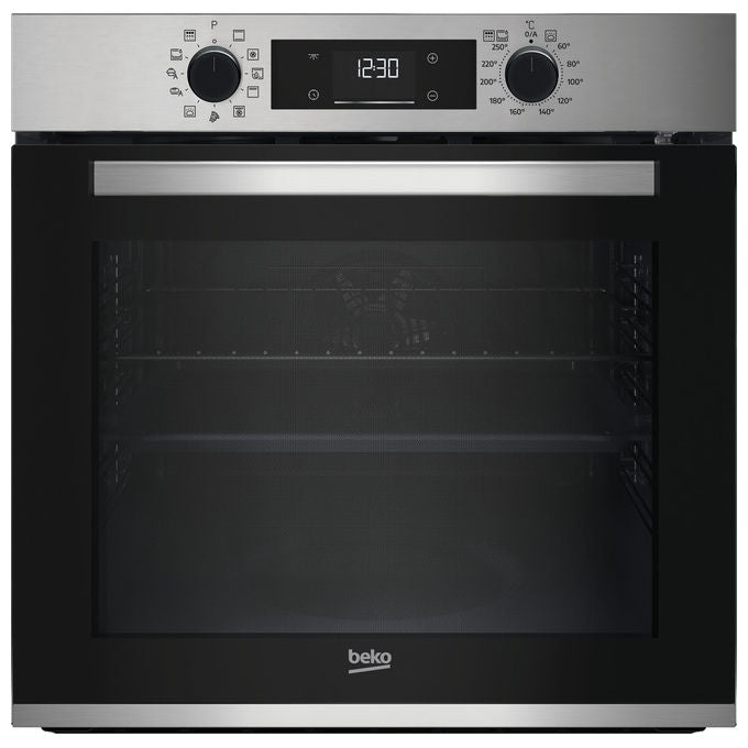 BEKO Forno Multifunzione Pirolitico BBIMP2300XP 11 Funzioni 71 Litri Nero e Acciaio