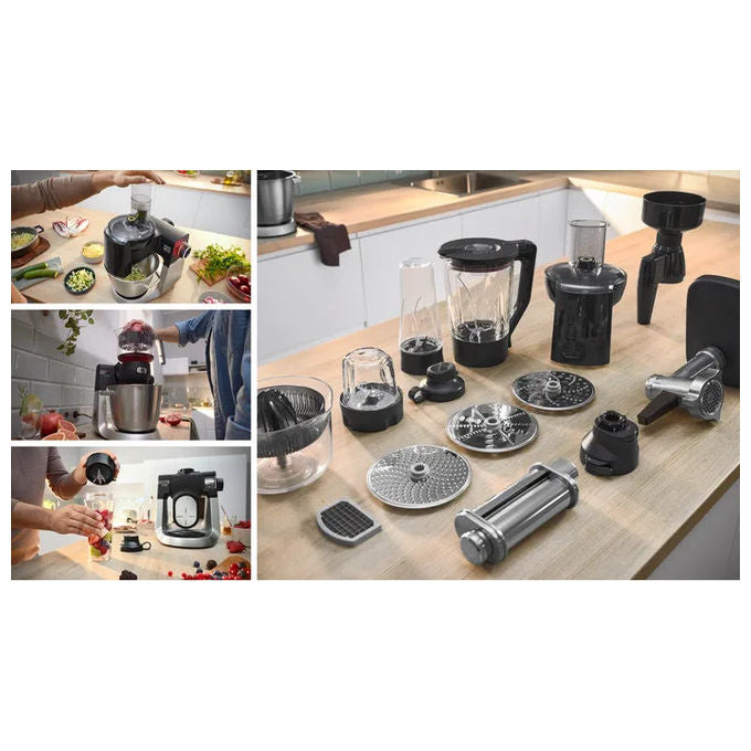 Bosch MUMS6ZS34 Serie 6 Impastatrice Planetaria 1600 W Ciotola 5.5 L 7 Velocita' colore Nero Inox