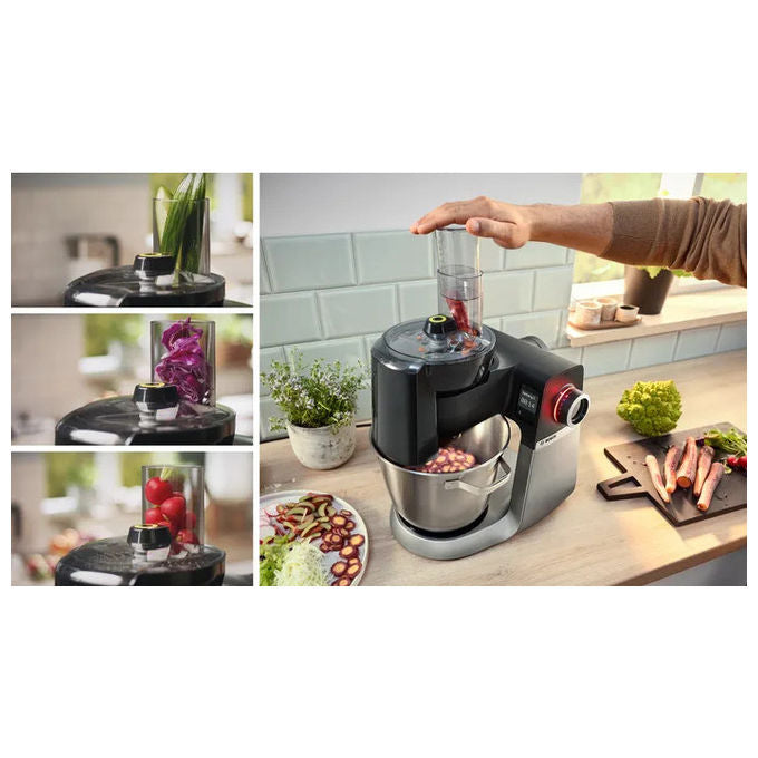 Bosch MUMS6ZS34 Serie 6 Impastatrice Planetaria 1600 W Ciotola 5.5 L 7 Velocita' colore Nero Inox