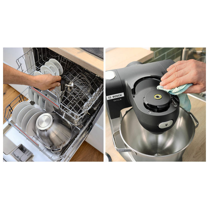 Bosch MUMS6ZS34 Serie 6 Impastatrice Planetaria 1600 W Ciotola 5.5 L 7 Velocita' colore Nero Inox