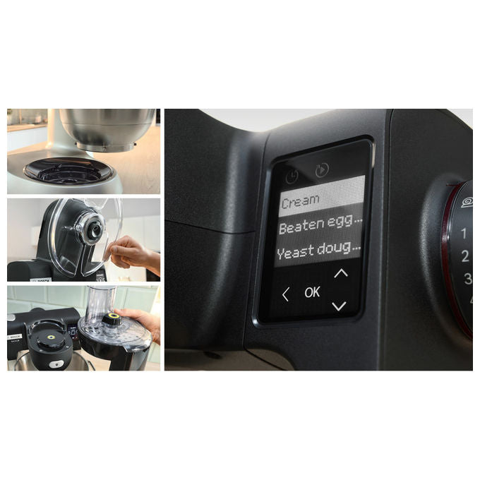 Bosch MUMS6ZS34 Serie 6 Impastatrice Planetaria 1600 W Ciotola 5.5 L 7 Velocita' colore Nero Inox