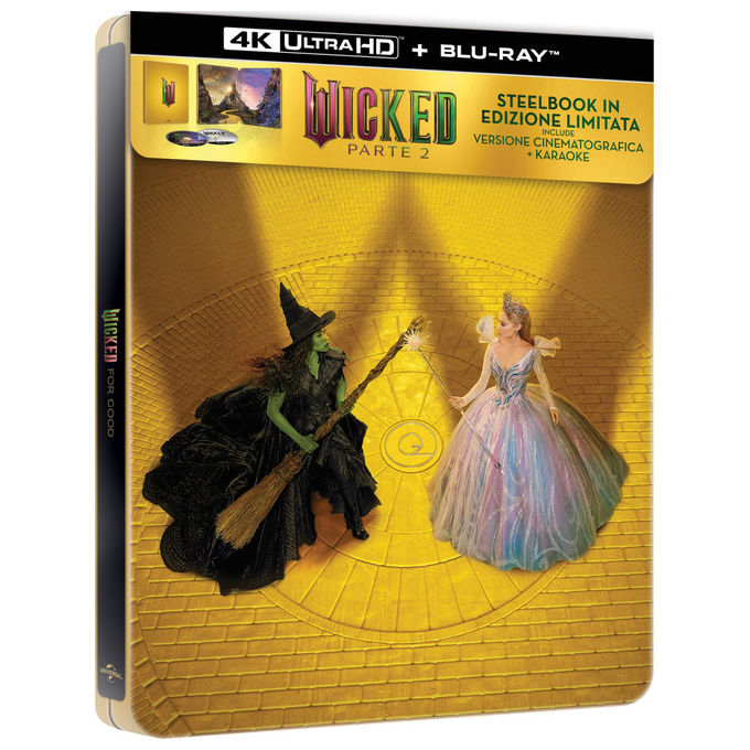 Wicked Parte 2, Universal (Plaion Pictures), 4K UHD + Blu-ray, Edizione Steelbook