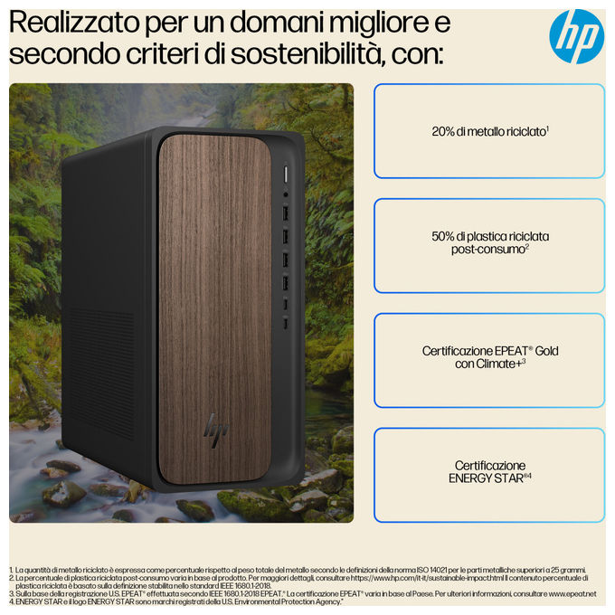 Hp, Omnidesk Desktop AI, Intel Core Ultra 5 225, 16 GB DDR5-SDRAM, Windows 11 Home, Tower