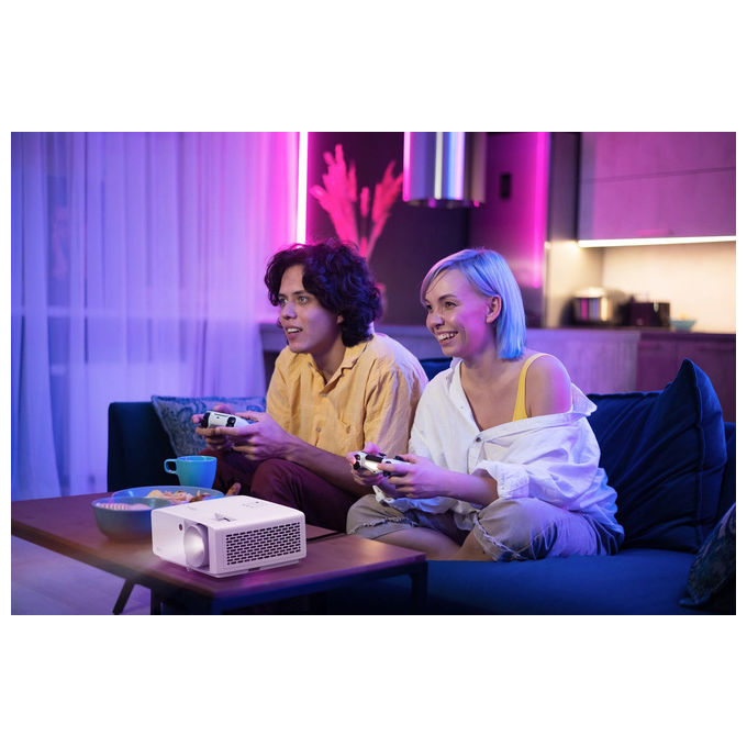 Optoma, Proiettore UHD 4K, 3500 ANSI lumen, DLP, Compatibilita' 3D, Bianco