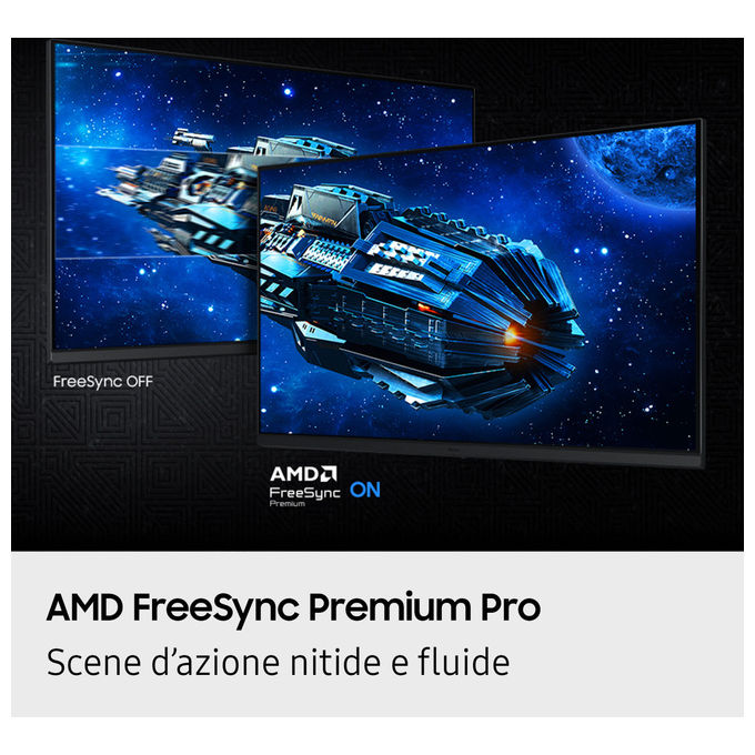 Samsung, Monitor Gaming Odyssey G5, 27 pollici QHD, Flat, 2560x1440, FreeSync Premium