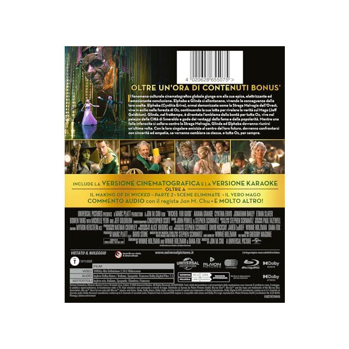 Wicked - Parte 2, Blu-ray Edition, Universal (Plaion Pictures)