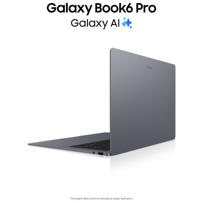 Samsung NP940XJG-KG1IT Galaxy Book6 Pro 14 Intel Core Ultra 7 356H 32GB RAM 1TB SSD colore Grigio