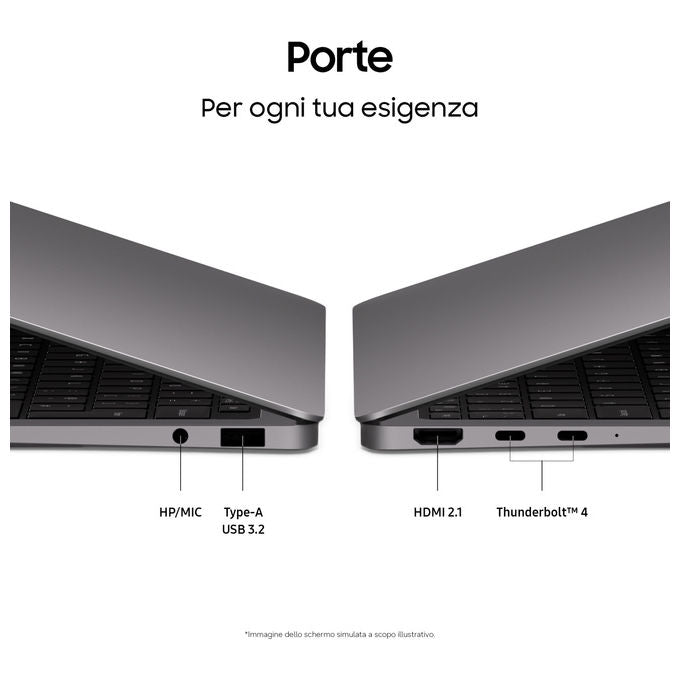 Samsung NP940XJG-KG1IT Galaxy Book6 Pro 14 Intel Core Ultra 7 356H 32GB RAM 1TB SSD colore Grigio