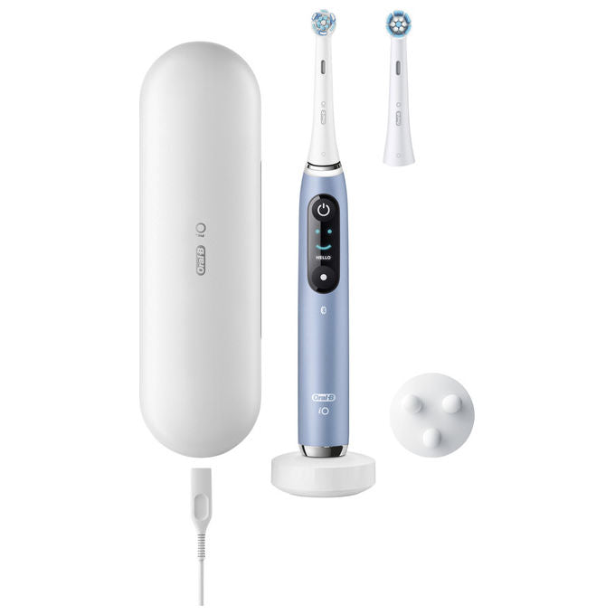 Oral-B 80837837, Spazzolino Elettrico, Adulto, Blu, Bianco, 2 Testine