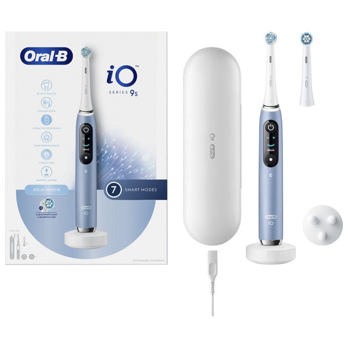 Oral-B 80837837, Spazzolino Elettrico, Adulto, Blu, Bianco, 2 Testine