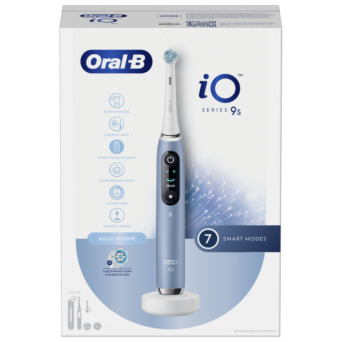 Oral-B 80837837, Spazzolino Elettrico, Adulto, Blu, Bianco, 2 Testine