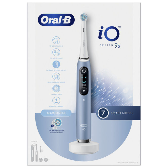 Oral-B 80837837, Spazzolino Elettrico, Adulto, Blu, Bianco, 2 Testine
