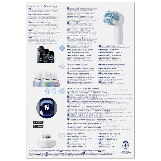 Oral-B 80837837, Spazzolino Elettrico, Adulto, Blu, Bianco, 2 Testine