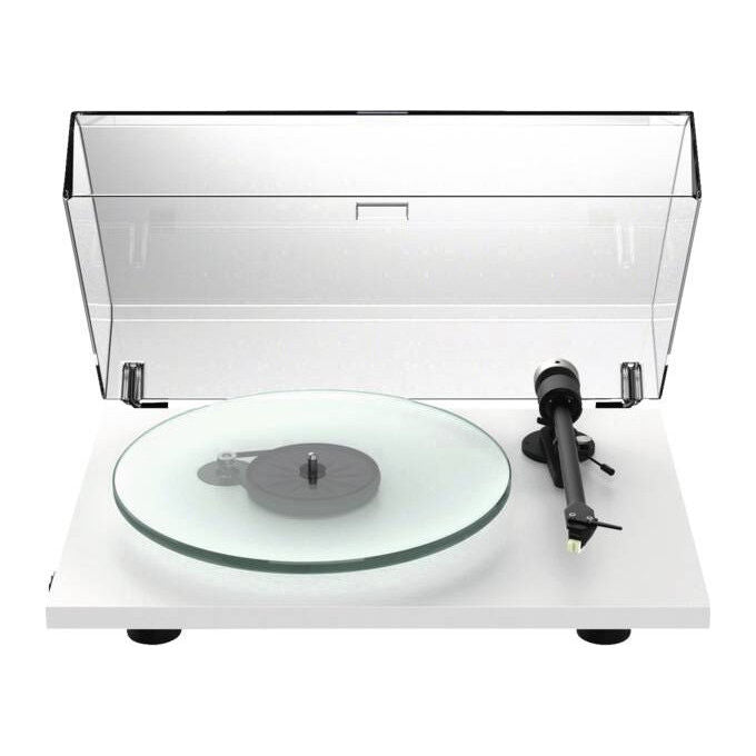 Pro-Ject T2W Giradischi a Cinghia Trazione Manuale Braccio 9'' Preamplificatore MM Wi-Fi colore Bianco