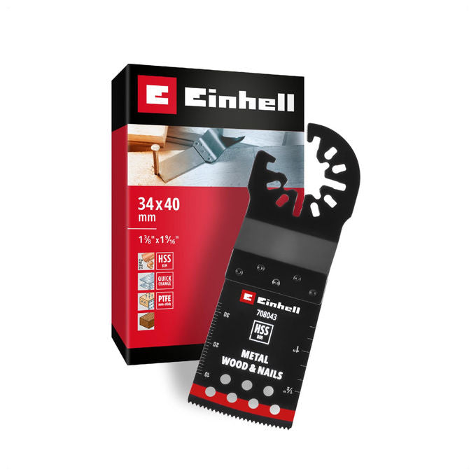 Einhell Accessories Lama Sega a Immersione Bimetallo Metallo e Legno 34mm 40mm Finitura PTFE