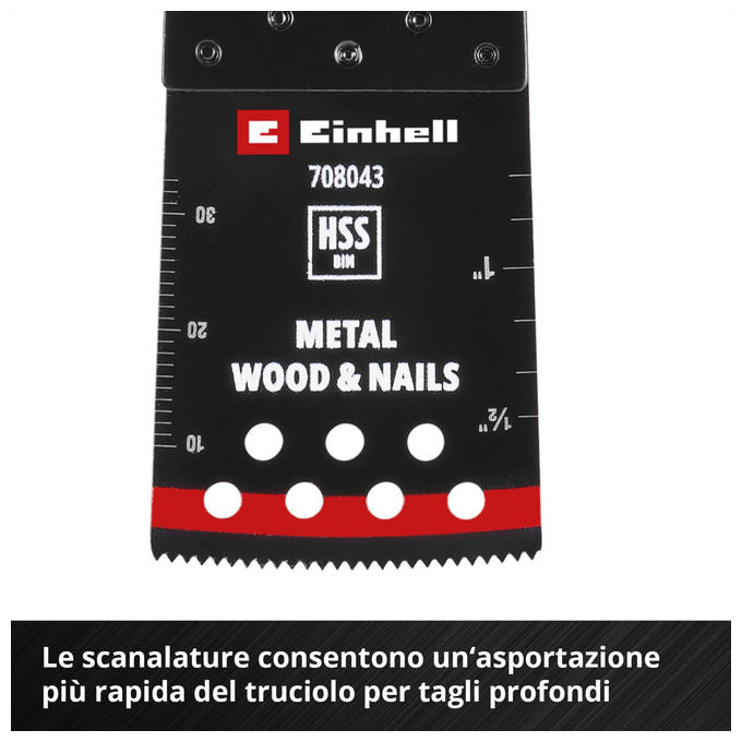 Einhell Accessories Lama Sega a Immersione Bimetallo Metallo e Legno 34mm 40mm Finitura PTFE