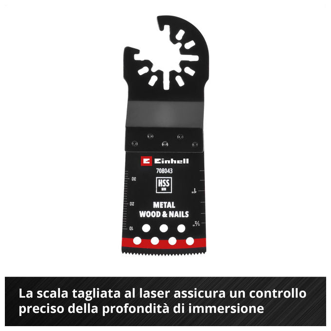 Einhell Accessories Lama Sega a Immersione Bimetallo Metallo e Legno 34mm 40mm Finitura PTFE