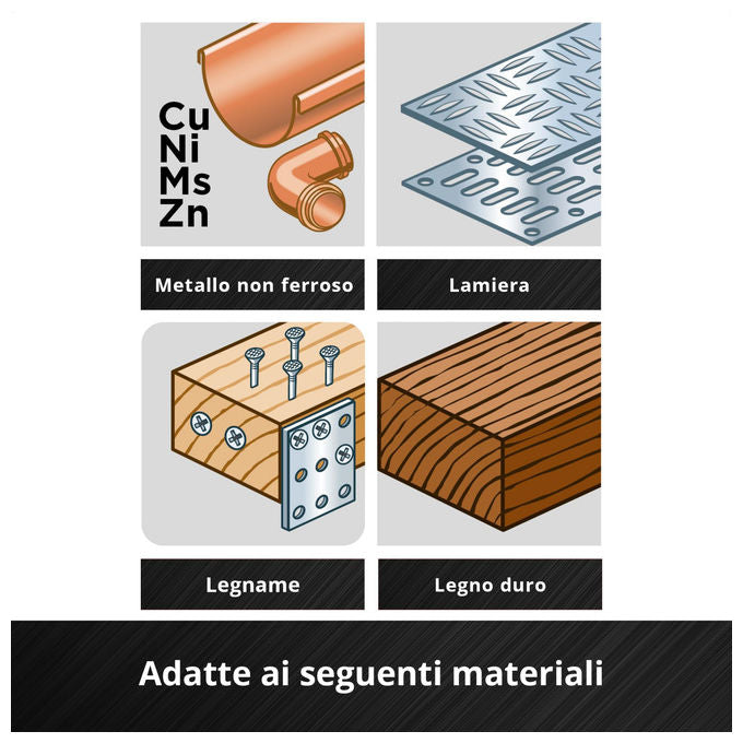 Einhell Accessories Lama Sega a Immersione Bimetallo Metallo e Legno 34mm 40mm Finitura PTFE