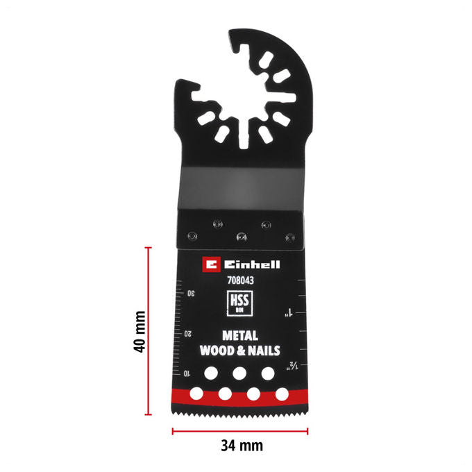 Einhell Accessories Lama Sega a Immersione Bimetallo Metallo e Legno 34mm 40mm Finitura PTFE