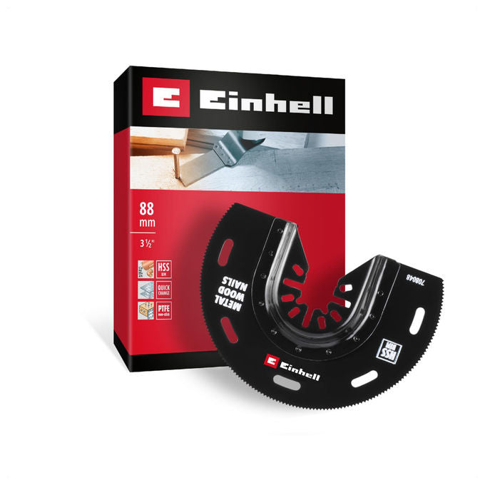 Einhell Accessories Lama a Tuffo Bimetallica Metallo e Legno Ø 88 mm Finitura PTFE