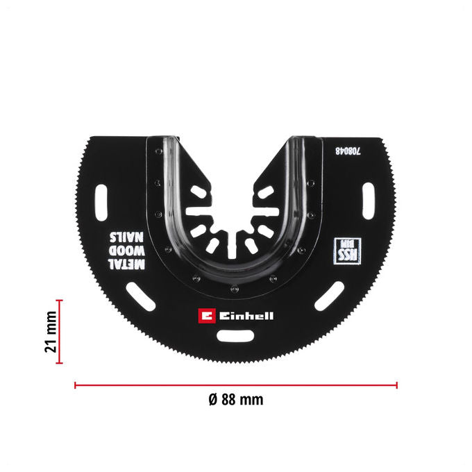 Einhell Accessories Lama a Tuffo Bimetallica Metallo e Legno Ø 88 mm Finitura PTFE