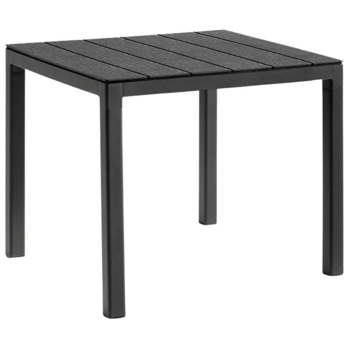 BICA Spa Tavolo Doge Grafite 78x78x74 cm Polipropilene