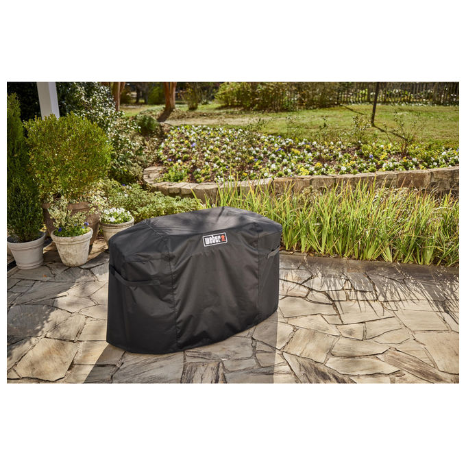Weber, Copertura Premium per Plancha Slate GP 71 cm, Traspirante, Impermeabile, Nero