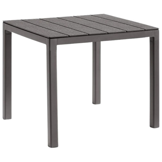 BICA Spa Tavolo Doge 78x78x74cm Tortora in Polipropilene