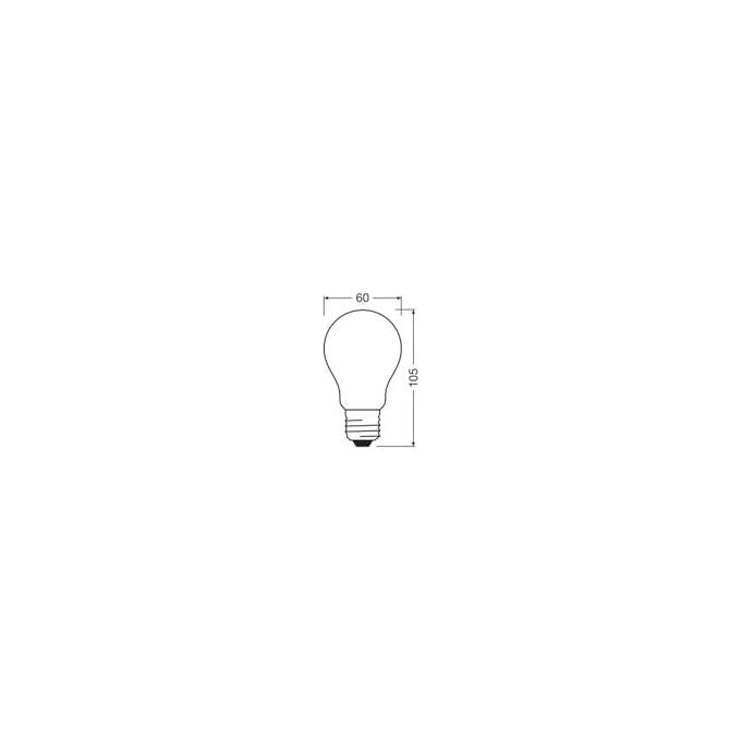 Osram Lampada LED Classic A100 7.2W 4000K Bianco Freddo E27 Opaca 1521 lm