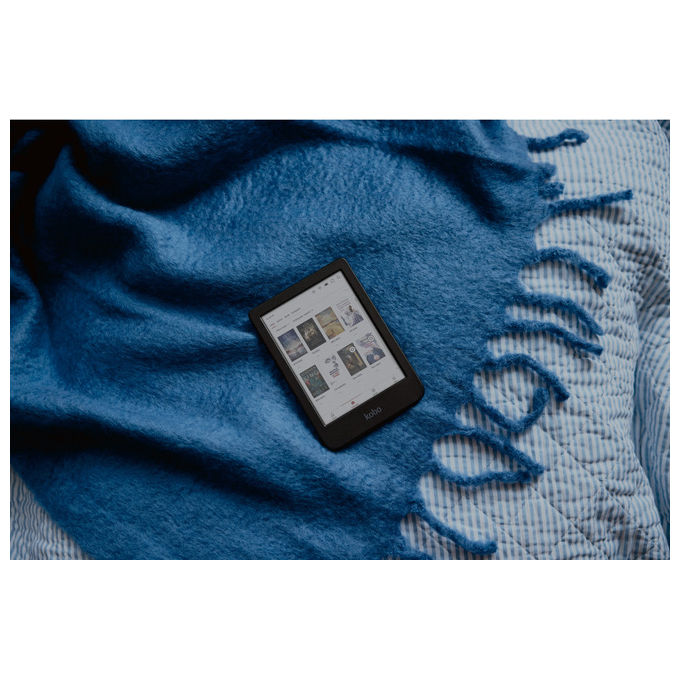Rakuten Kobo Clara Colour, Lettore E-book, Touchscreen, 16 GB, Wi-Fi, Nero