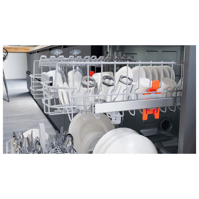 Hotpoint HA2FFD14BX Lavastoviglie Libera Installazione 14 coperti Classe D 46 dB Inverter (85x60x59 cm) colore Inox