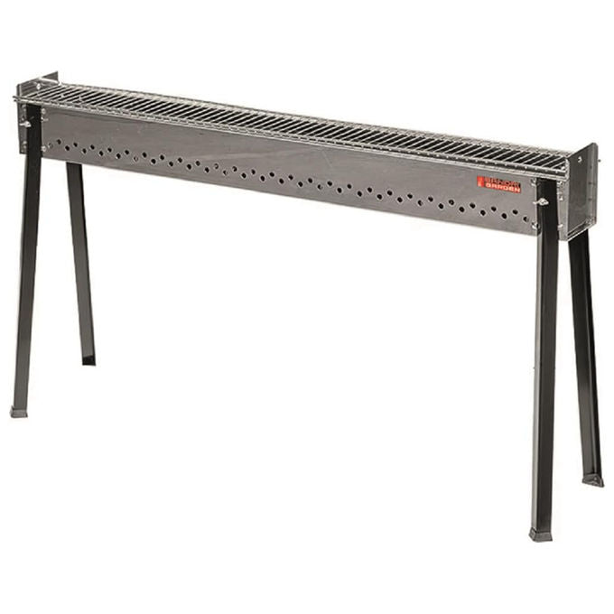 Sandrigarden 7882020 Abruzzo BIG Barbecue Cuoci Arrosticini a Carbone Griglia Acciaio Cromato Struttura Lamiera Verniciata 0,80 mm 115x14x64 cm