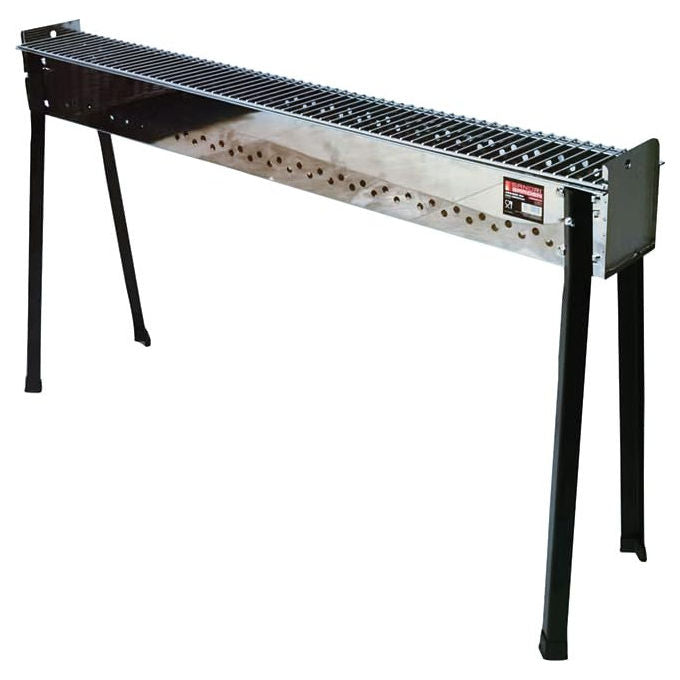 Sandrigarden 7882020 Abruzzo BIG Barbecue Cuoci Arrosticini a Carbone Griglia Acciaio Cromato Struttura Lamiera Verniciata 0,80 mm 115x14x64 cm