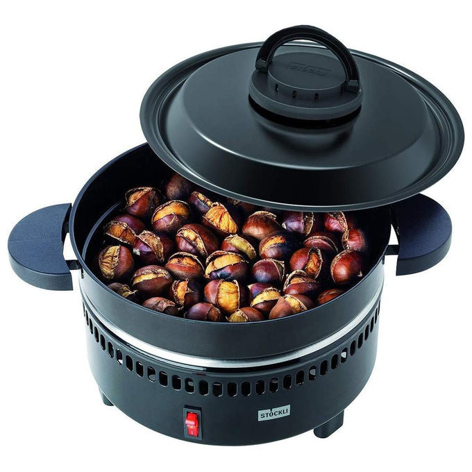 Stöckli Forno per Caldarroste e Patate 500W Nero Elettrico con Spatola