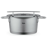Fissler Pentola Phi Collection 20 cm 3.2 L con Coperchio in Vetro Acciaio Inox Induzione