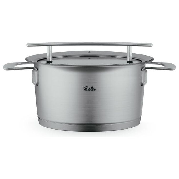 Fissler Pentola Phi Collection 20 cm 3.2 L con Coperchio in Vetro Acciaio Inox Induzione