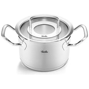 Fissler Pentola acciaio inox 16 cm 2.1 Litri con coperchio vetro Original Profi Collection