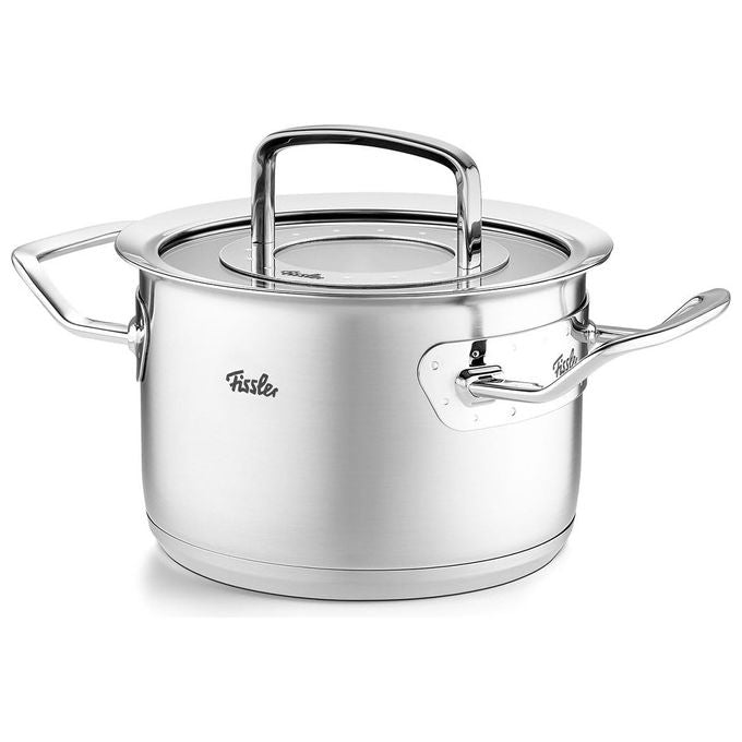 Fissler Pentola acciaio inox 16 cm 2.1 Litri con coperchio vetro Original Profi Collection