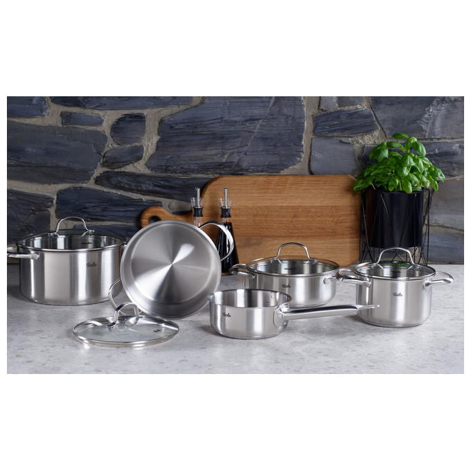 Fissler Pentola San Francisco 20 cm 3.3 L Acciaio Inox con Coperchio in Vetro