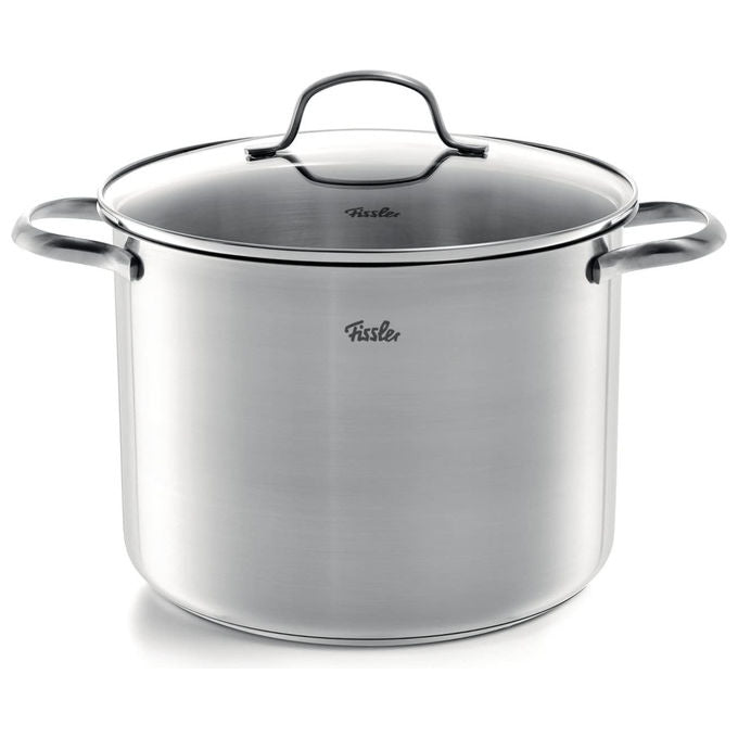 Fissler Set di Pentole San Francisco 4 Pezzi Acciaio Inox con Coperchi in Vetro Induzione
