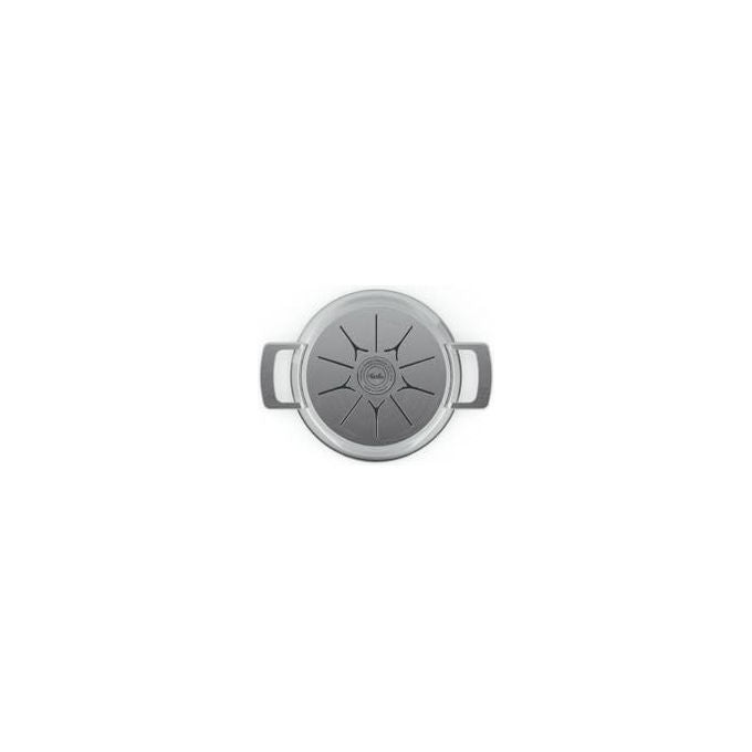 Fissler Casseruola Bassa Phi Collection 20 cm 2.3 Litri con Coperchio in Vetro Acciaio Inox
