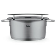 Fissler Pentola Acciaio Inox 24 cm 5.1 l con Coperchio Vetro Phi Collection