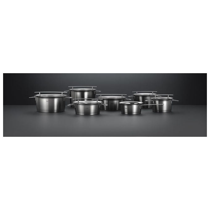 Fissler Pentola Acciaio Inox 24 cm 5.1 l con Coperchio Vetro Phi Collection