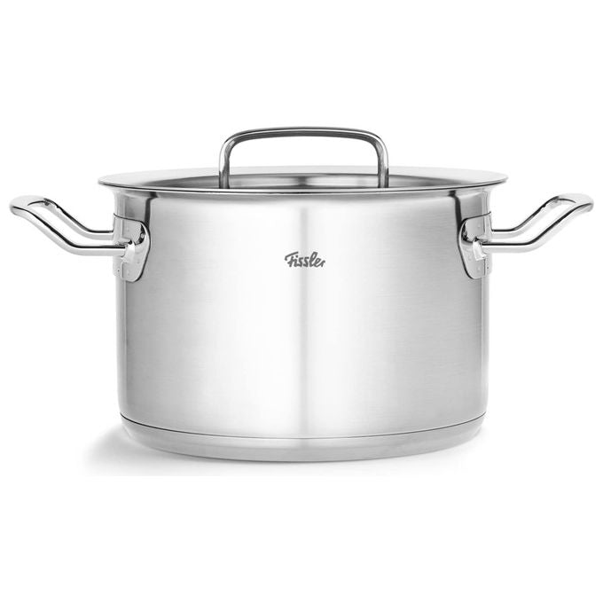 Fissler Pentola Acciaio Inox 20 cm 3.9 L con Coperchio in Vetro Original Profi Collection