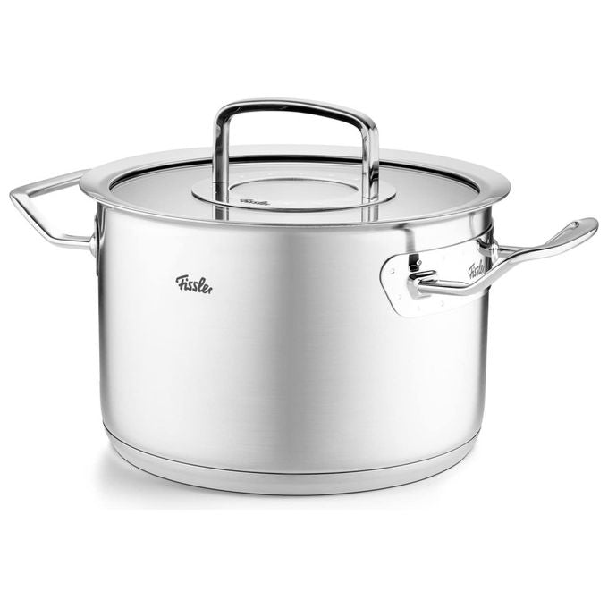 Fissler Pentola Acciaio Inox 20 cm 3.9 L con Coperchio in Vetro Original Profi Collection